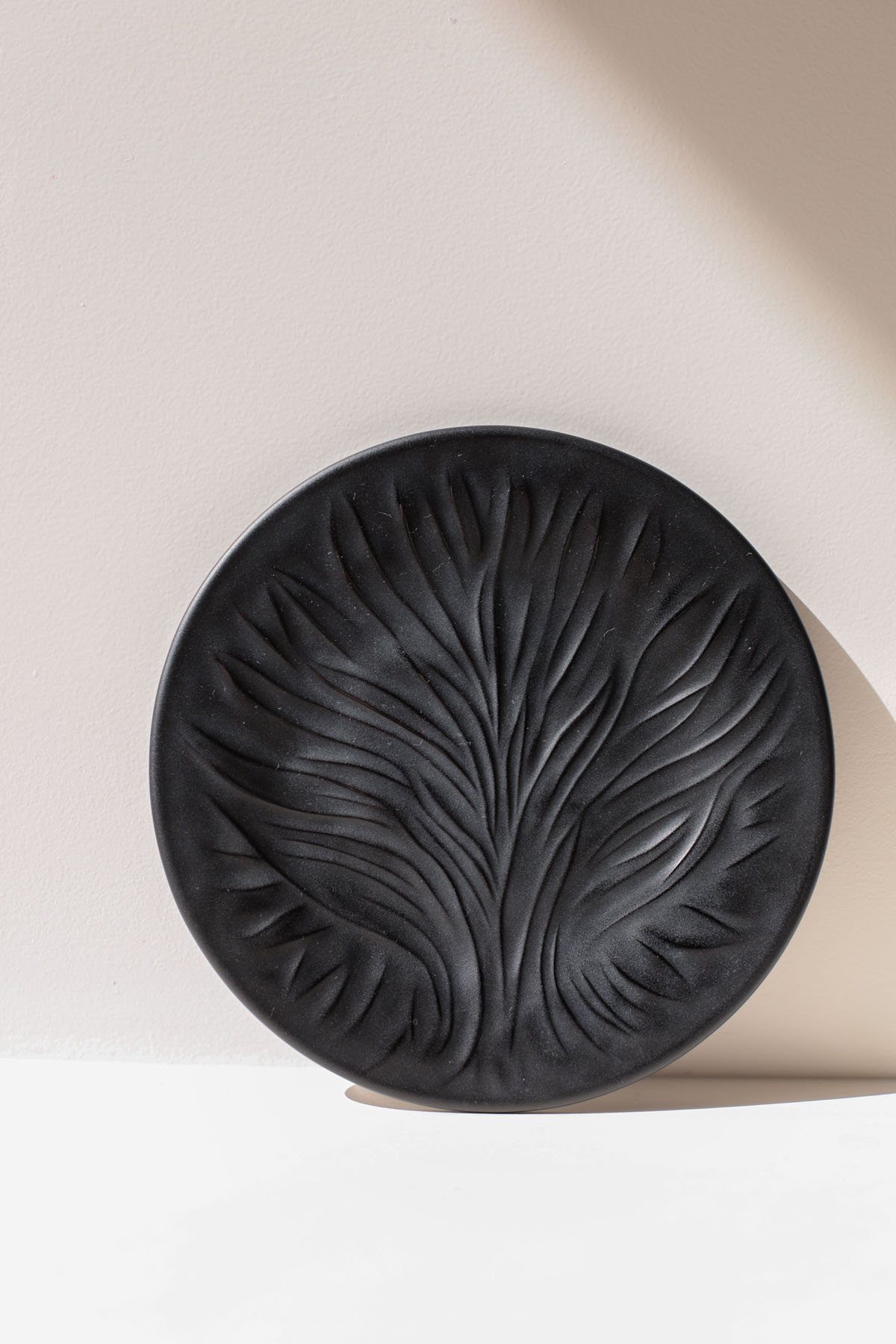 Блюдо винтажное "Algues Noir", Lalique, клеймо, стекло, Франция, 1978-2000 гг.