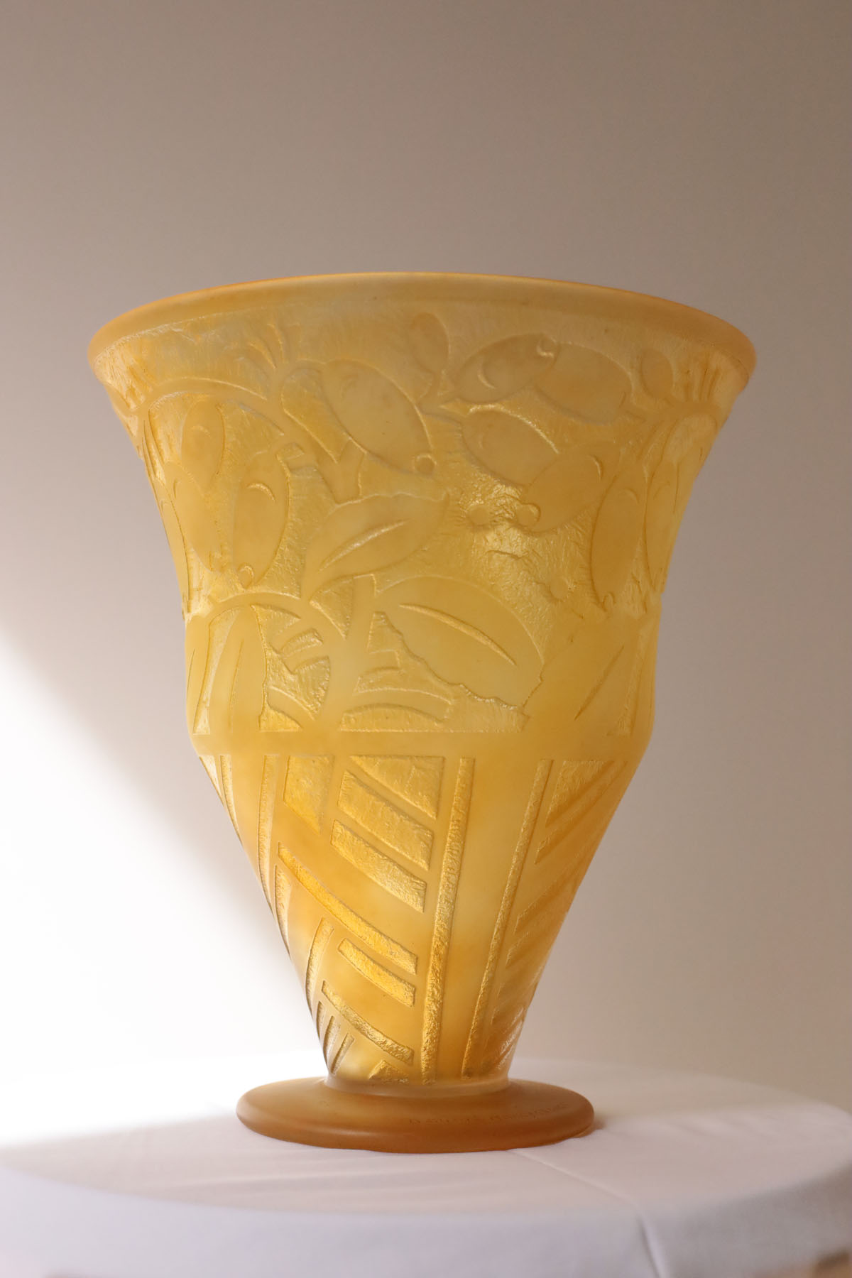 Ваза антикварная, Daum Nancy, ар-деко, ок. 1920-1925 гг.