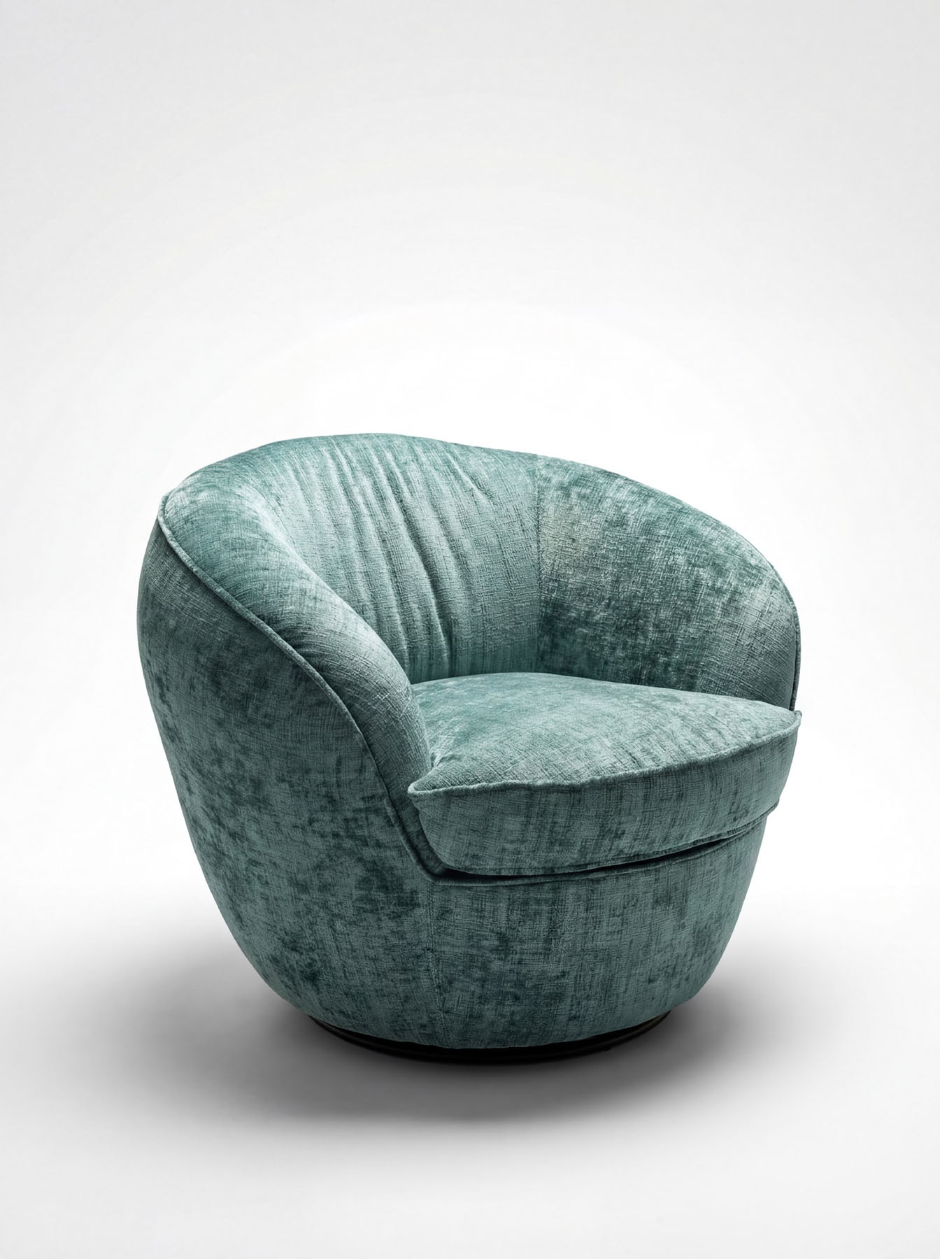 Кресло Giulia Swivel,серо-зеленое, Black Tie, Италия