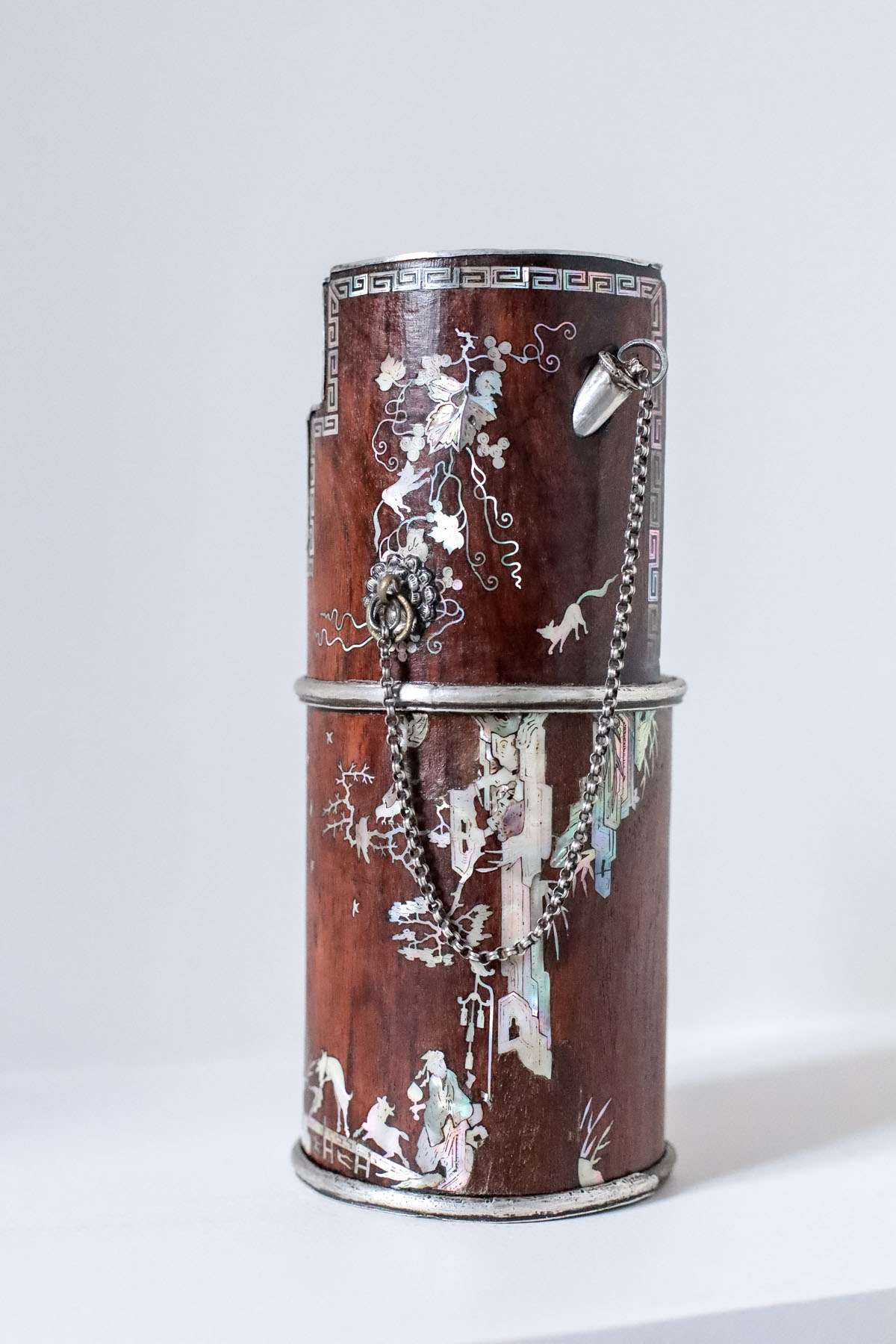 Кальян антикварный, палисандр, перламутр, Вьетнам, XIX век.