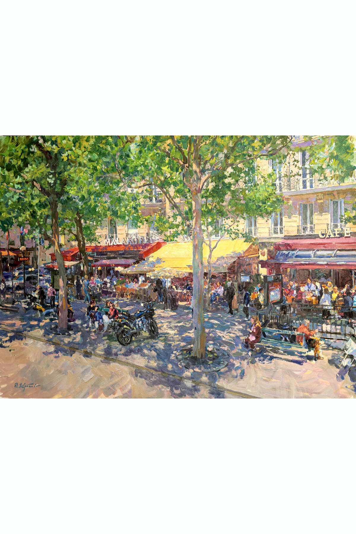 Картина «В Париже», художник Юрий Кротов