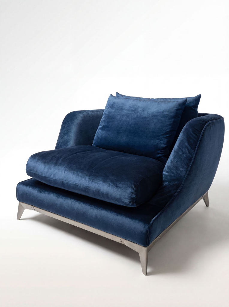 Кресло Brando, темно-синее, Black Tie, Италия