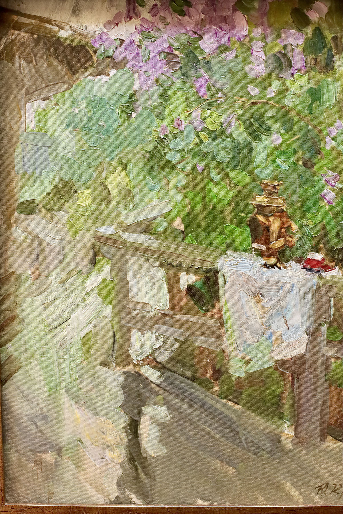 Картина «Весенний дождь», художник Юрий Кротов, 2015 год.
