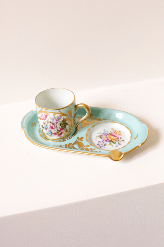 Кофейная пара, фарфор, Лимож, Франция, начало XX века