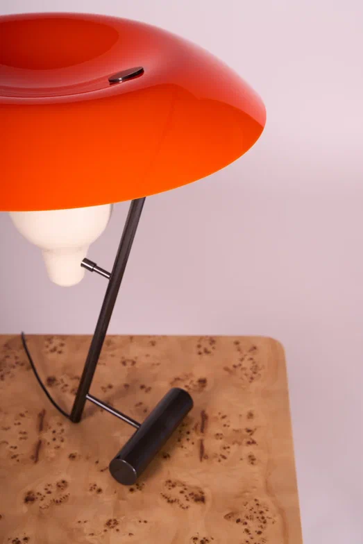 Лампа настольная model 548, оранжевый плафон, Astep