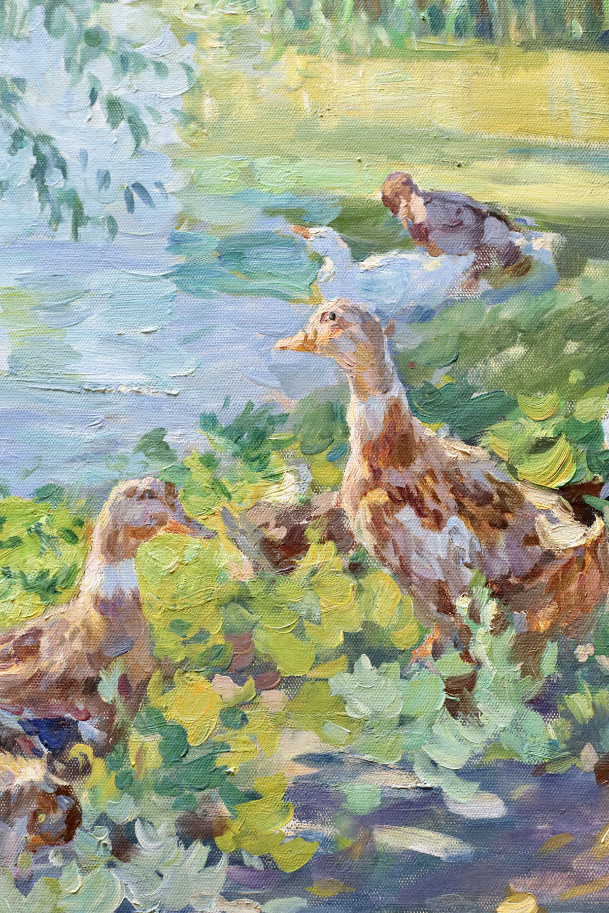 Картина «Летний день», художник Юрий Кротов, 2023 год.