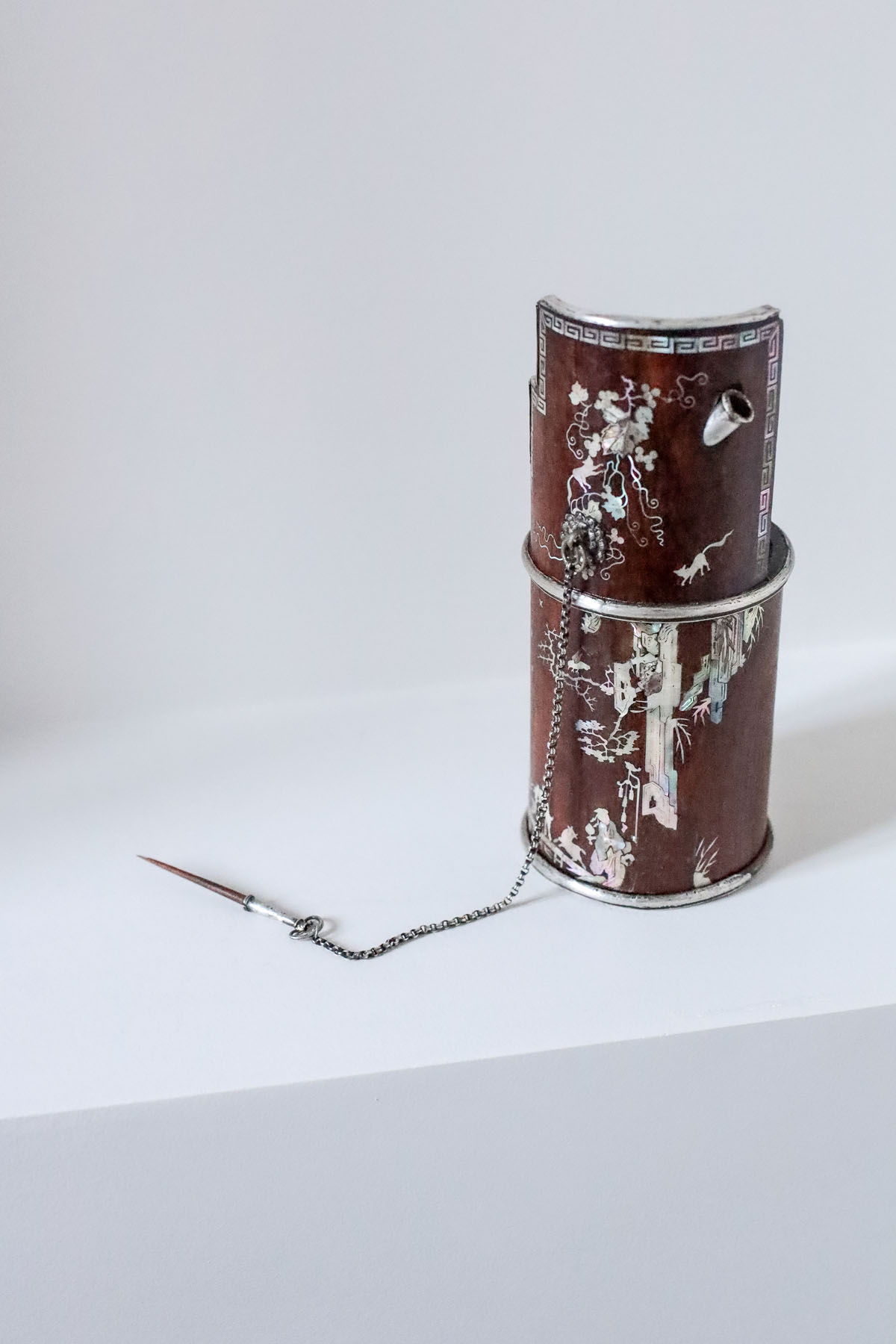 Кальян антикварный, палисандр, перламутр, Вьетнам, XIX век.