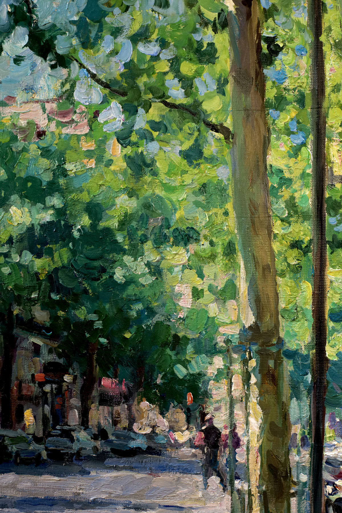 Картина «Майский день в Париже. Boulevard Saint-Germain», художник Юрий Кротов