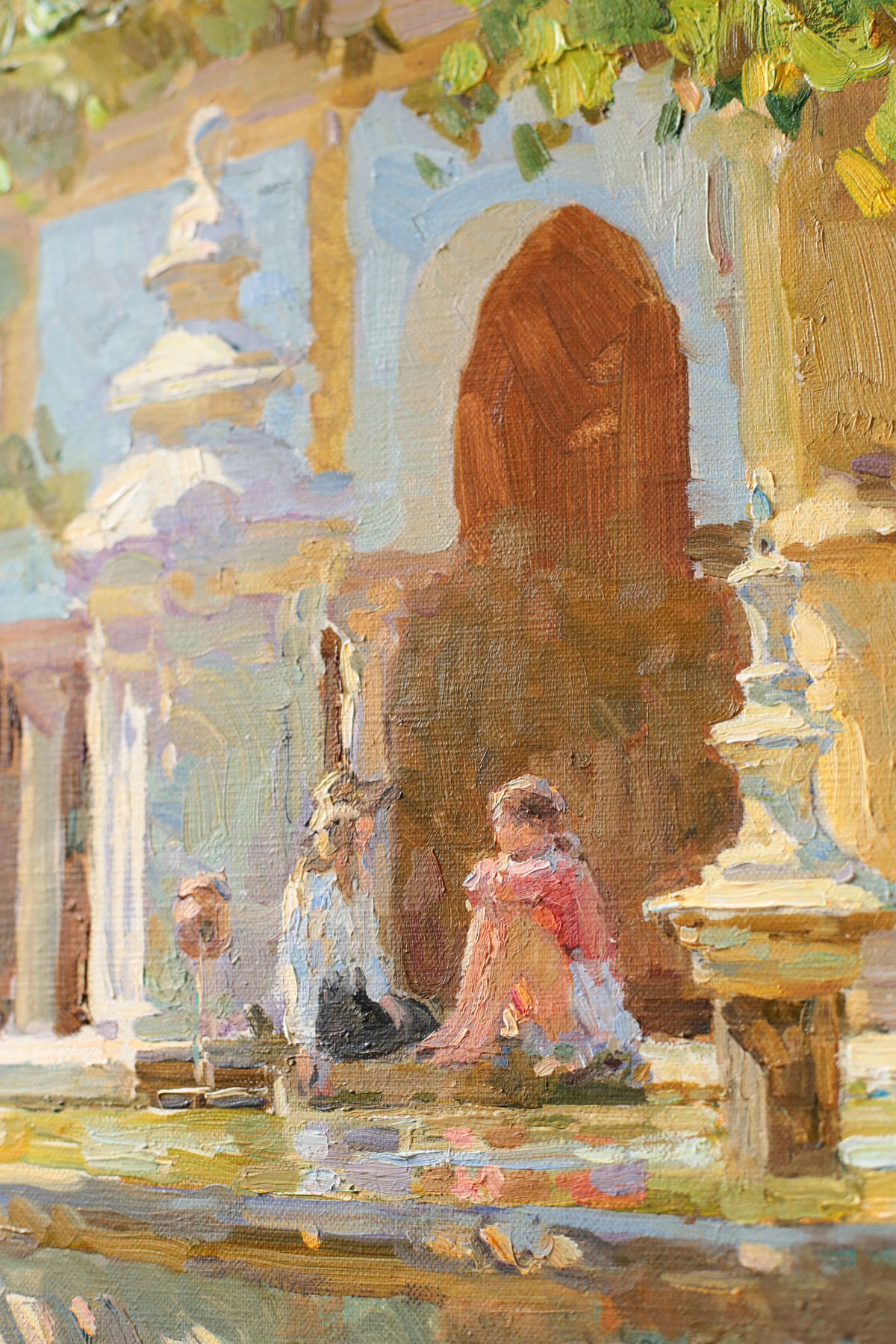 Картина «Площадь в испании», художник Юрий Кротов