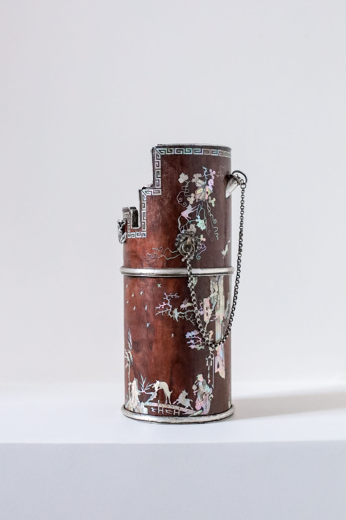 Кальян антикварный, палисандр, перламутр, Вьетнам, XIX век.