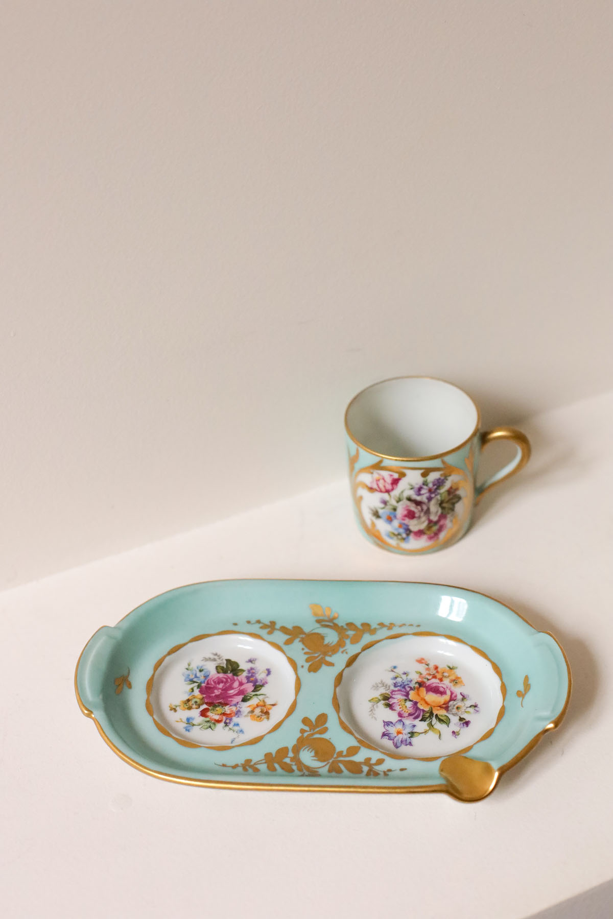 Кофейная пара, фарфор, Лимож, Франция, начало XX века