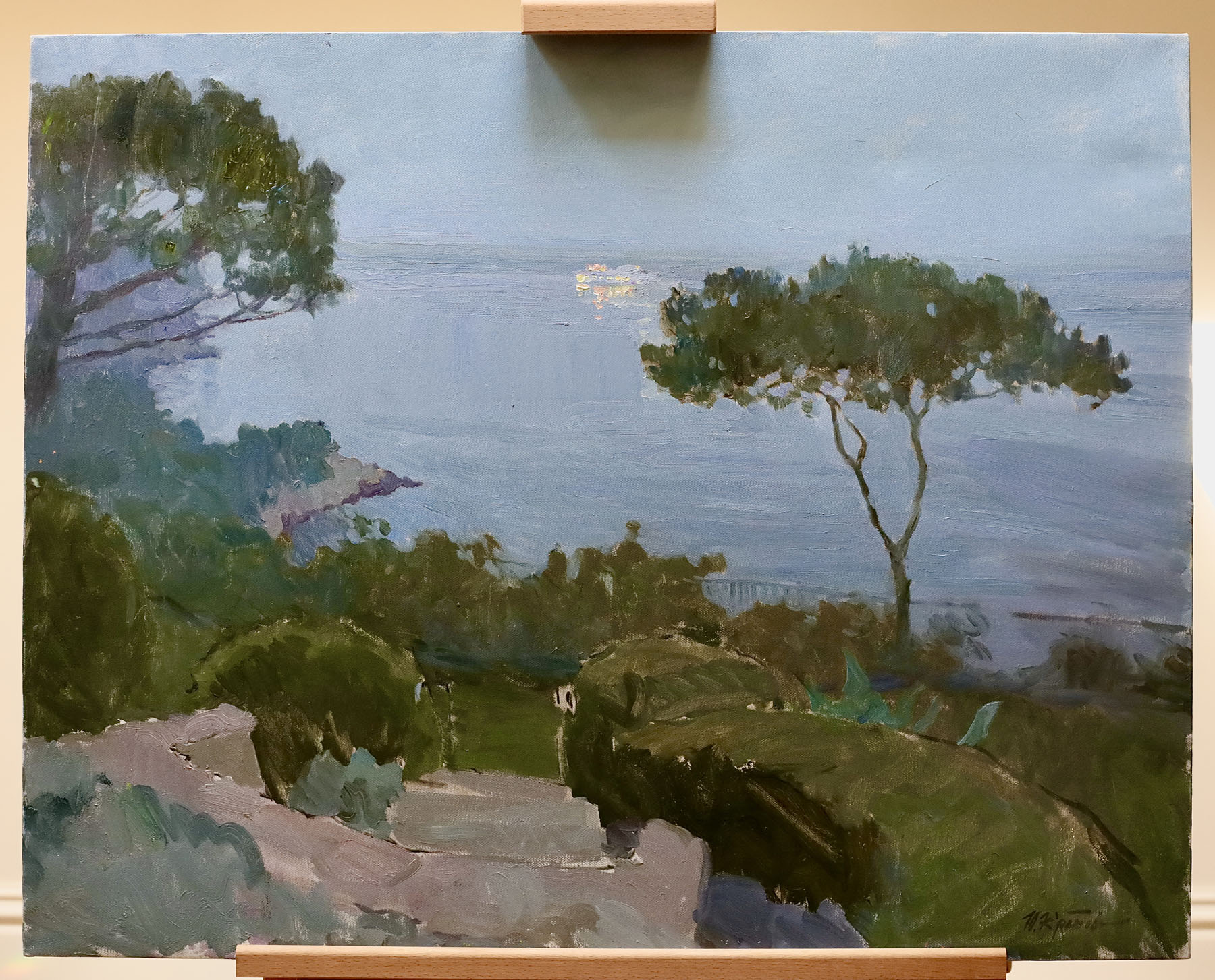 Картина «Раннее утро. Cap-Ferrat», художник Юрий Кротов, 2008 год.