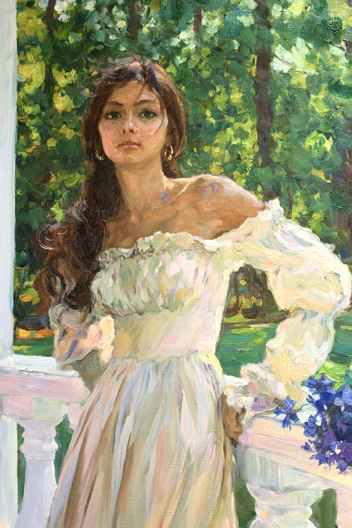 Картина «Букет васильков», художник Юрий Кротов