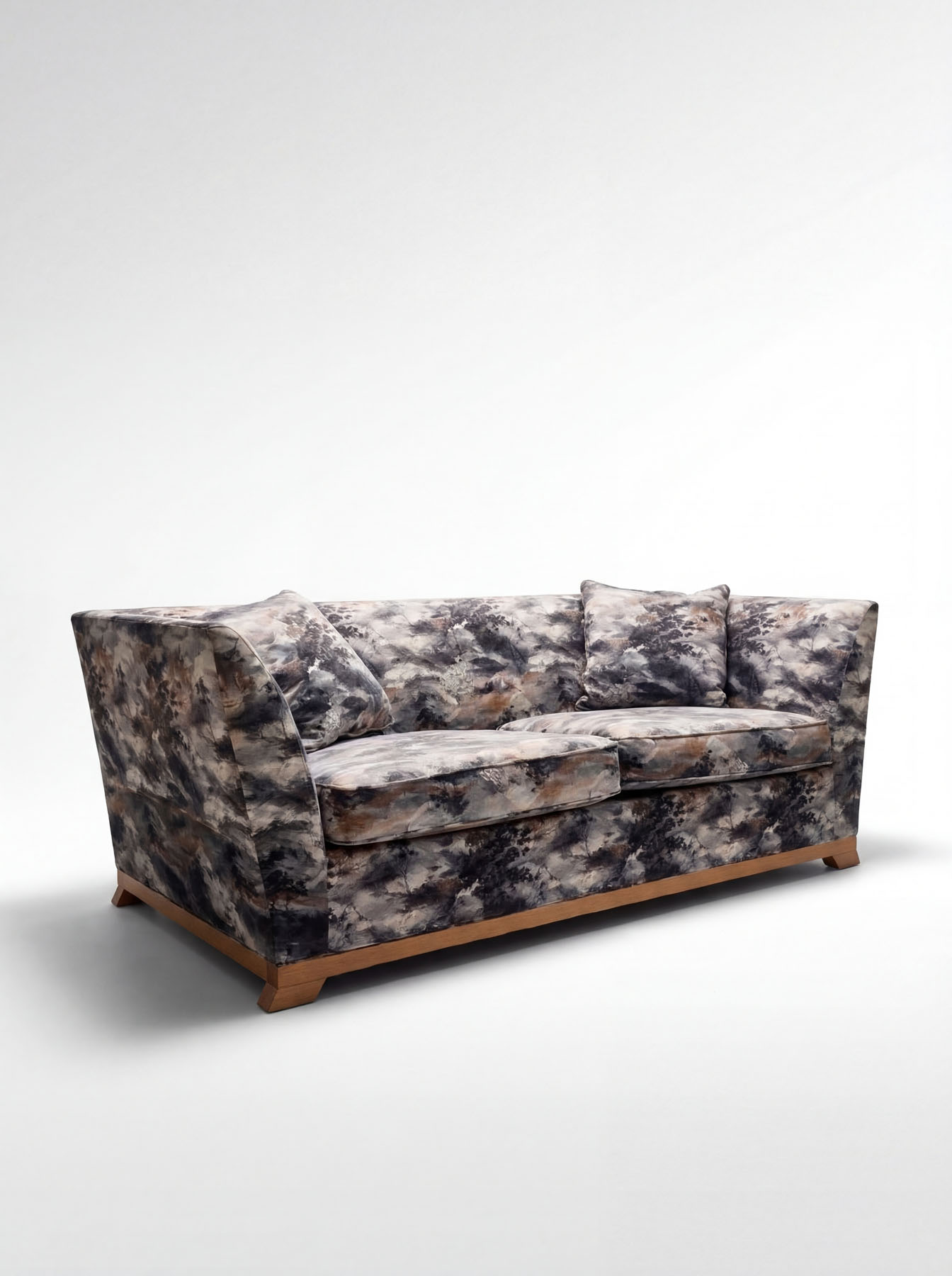 Диван винтажный "Япония", дерево, бархат, Франция