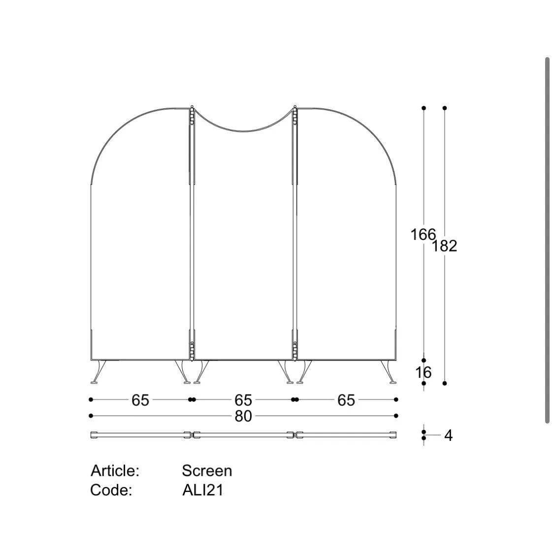 Ширма Aliseo, Black Tie, Black Tie, Италия