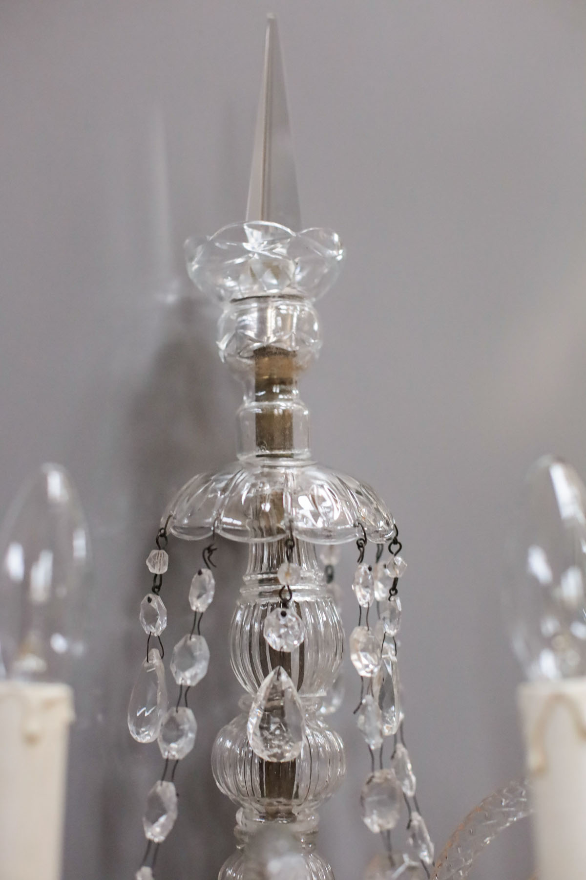 Бра антикварные, хрусталь, Франция, начало XX века