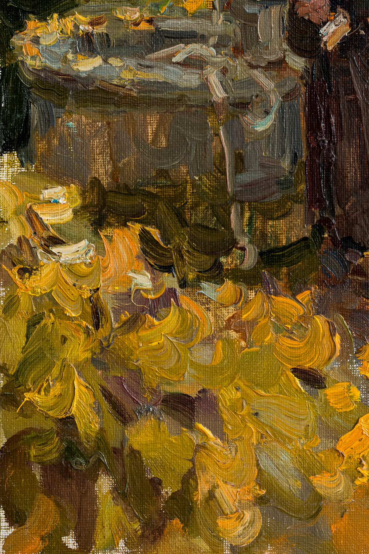 Этюд "У старого колодца. Валаам", художник Юрий Кротов, 2014 год