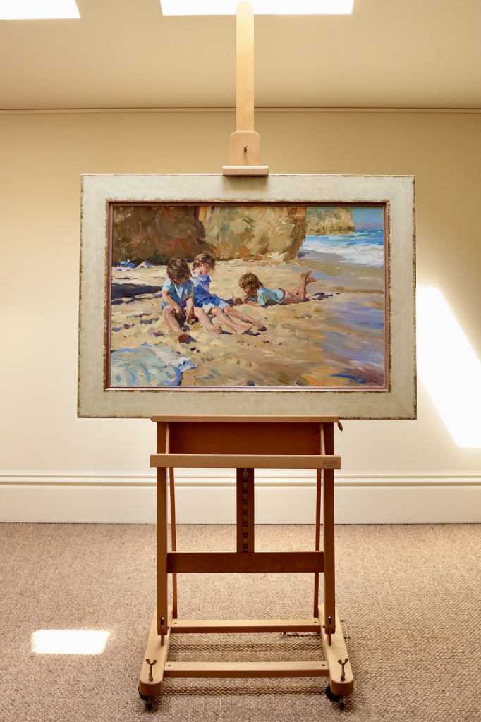 Картина «Дети у моря», художник Юрий Кротов, 2007 год.