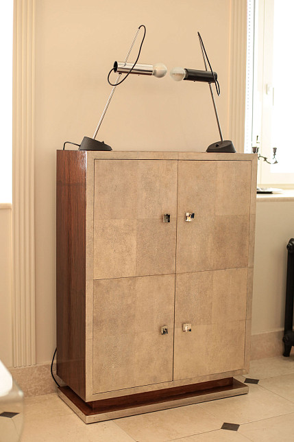 Шкаф "Шагрень", кожа ската, зембрано, Ginger Brown, 2000-е гг.