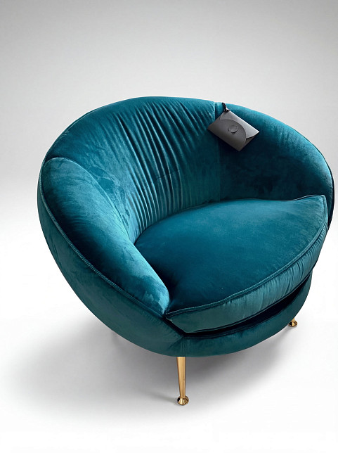 Кресло Giulia,темно-лазурное, Black Tie, Италия