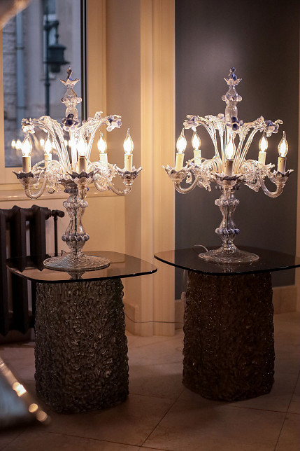 Жирандоли парные, муранское стекло, Венеция, ок.1950