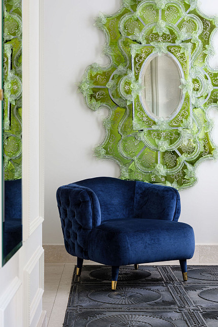 Кресло Savoi, темно-синее, Black Tie, Италия