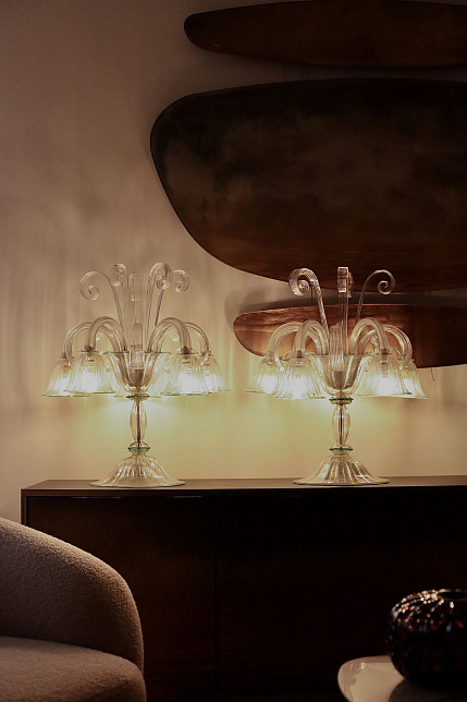 Жирандоли парные, муранское стекло, Венеция, ок. 1940 гг.