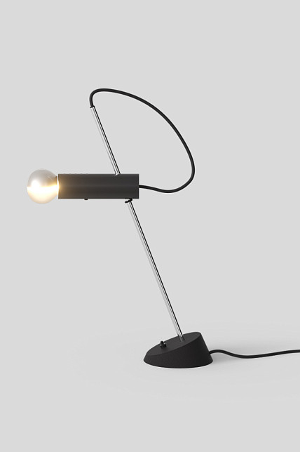 Лампа настольная, model 566, черный плафон, Astep