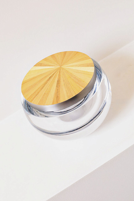 Шкатулка, стекло, мозаика из соломы, Ginger Brown     