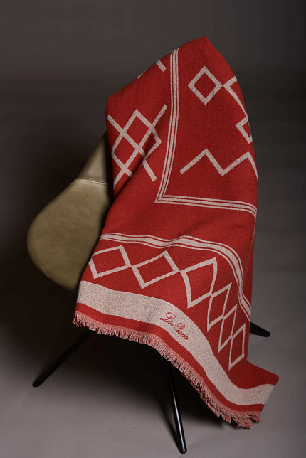 Плед Loro Piana Oasis, красный