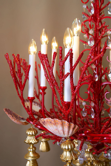 Люстра латунная на 16 светоточек, производство "Частная Резиденция"