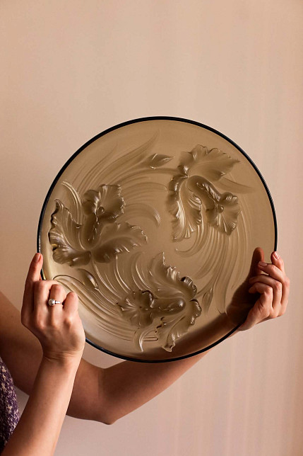 Блюдо декоративное стекло, Verlys, Франция, 1930-1940 гг.