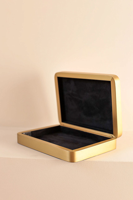 Шкатулка, маркетри из соломы, дерево, Ginger Brown