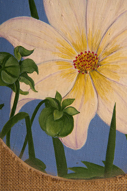 Картина “Георгин (белый)”, Александр Туманов, 2001 год