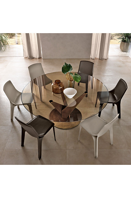 Стол обеденный Epsylon, в бронзовом цвете, Fiam