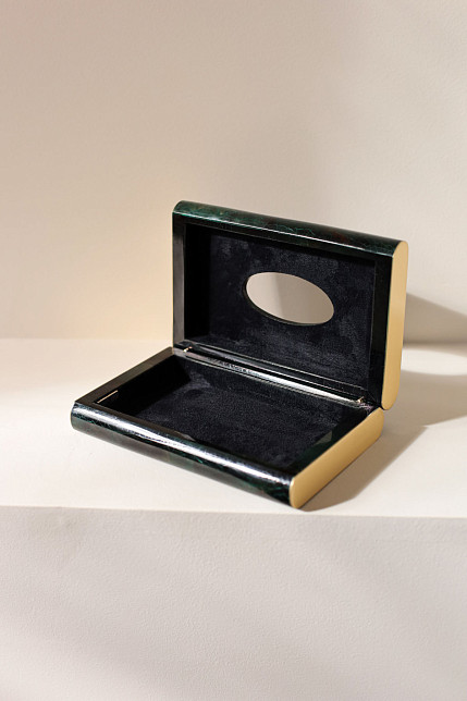 Салфетница из ракушки зеленого цвета, Ginger Brown