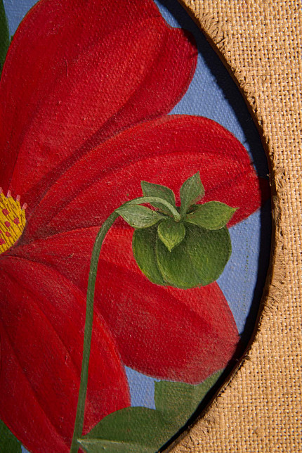 Картина “Георгин красный”, Александр Туманов, 2001 год