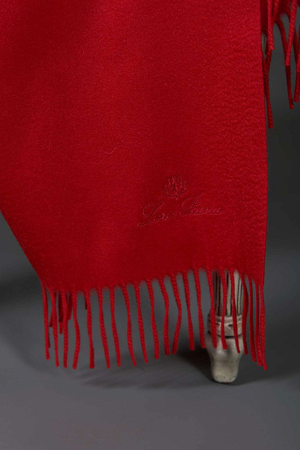 Плед Loro Piana Unito, красный