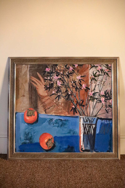 Картина "Интерьер с хурмой", Татьяна Ян, 2002 год.