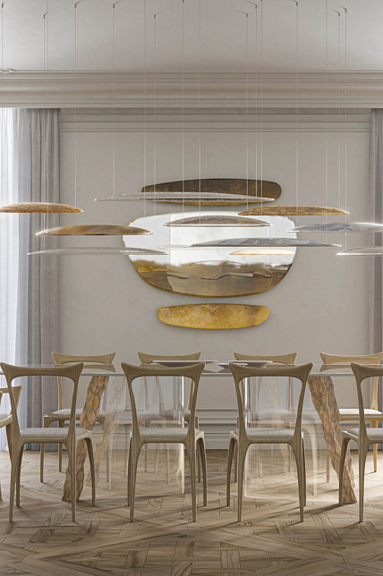 Зеркало Scorci Orizzontale, Arte Veneziana