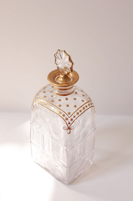 Штоф, стекло, золочение, Российская империя, начало XIX века