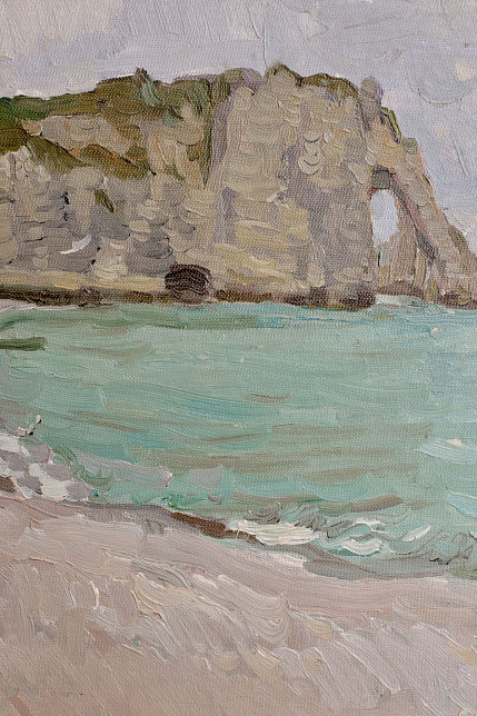 Этюд «Этрета», художник Юрий Кротов, 2012 год.