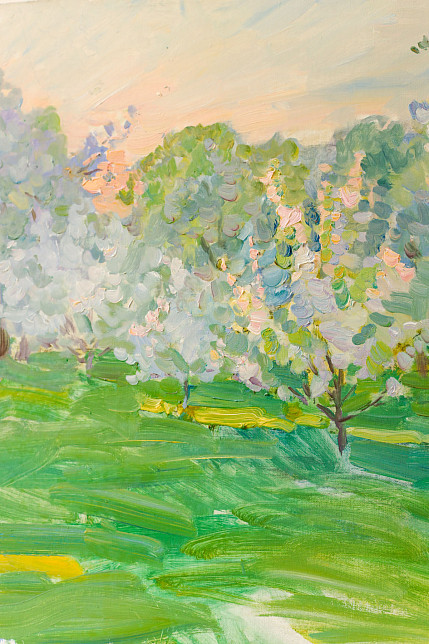 Картина «Перламутровый вечер», художник Юрий Кротов, 2023 год.