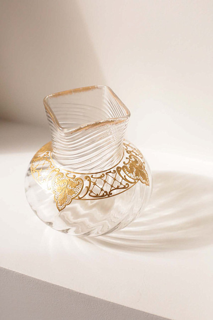 Ваза, Saint Louis, хрусталь, золотая паста, Франция, XIX век