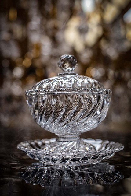 Бонбоньерка Baccarat, хрусталь, начало XX века