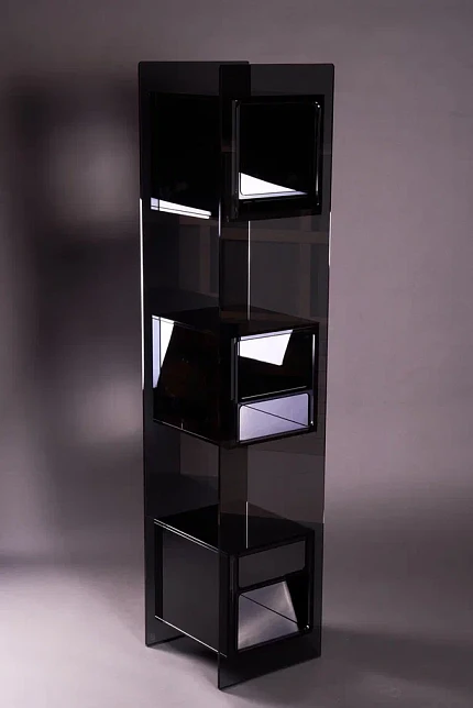 Стеллаж Magique Totem, Fiam, основание дымчатого цвета