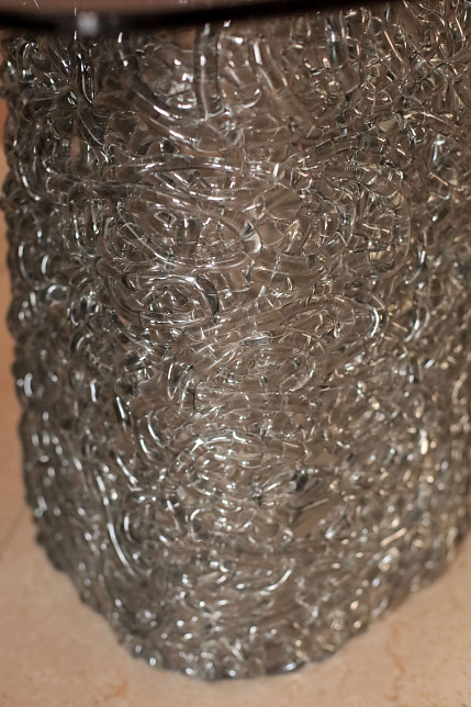 Столик кофейный Macrame, дымчатое стекло, высота  50 см, Fiam