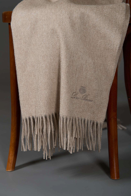 Плед Loro Piana Unito, бежевый