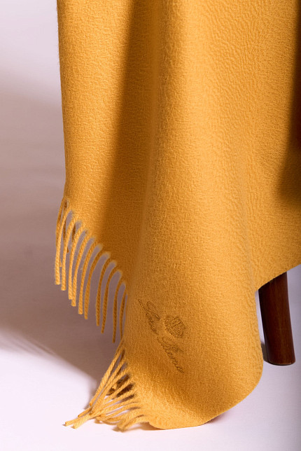 Плед Loro Piana Unito, желтый