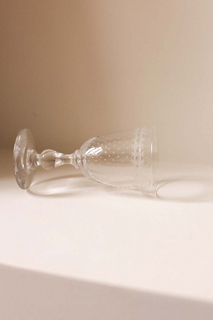 Комплект рюмок для вина или крепких напитков, хрусталь, гравировка, 12 шт.